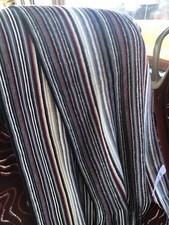 Mens Striped Scarf - Peacocks