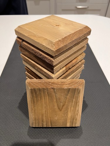 Wooden fence post - caps, 4x4