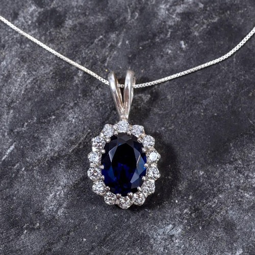 50ct oval cut blue - 2.50ct, sapphire