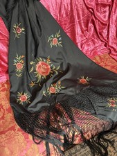 Large Vintage Piano Shawl With
