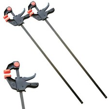 Neilsen 2pc Quick Grip Ratchet Vice Bar Large Clamps 900mm Rapid Clamp Set 36"