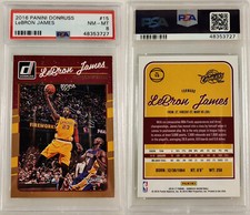 2016 PANINI DONRUSS #15 LeBRON JAMES PSA 8