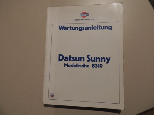 Workshop manual datsun sunny - workshop,