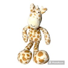 Giraffe Comforter Soft Plush Toy Marks And Spencer Brown Cream 6 Months Plus
