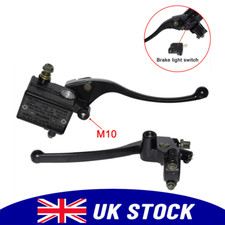 7/8" M10 22mm Motorcycle Brake Master Cylinder Hydraulic Pump Clutch Lever Set