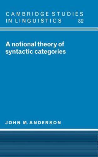 Notional theory syntactic - a,