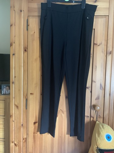 Ladies black smart trousers - smart,