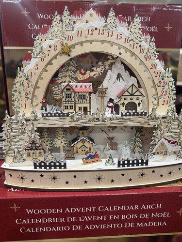 Large wooden advent calendar - large,