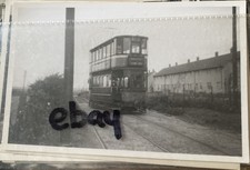 GLASGOW/PAISLEY PLAIN BACK PIC USED TRAM 961 ARDEN ESTATE NITSWELL Rd C1930s