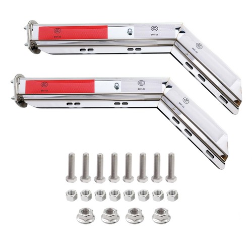 Pair angled mud flap hanger - pair,