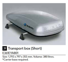 Subaru roof box mont blanc - subaru,