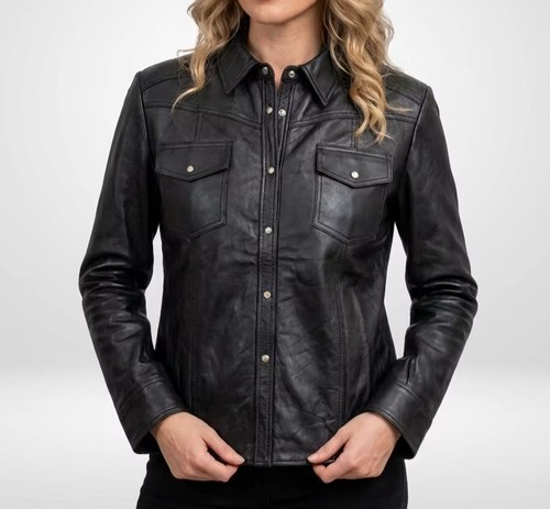 Womens black leather - womens,