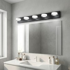 37'' Black Vanity Light 5