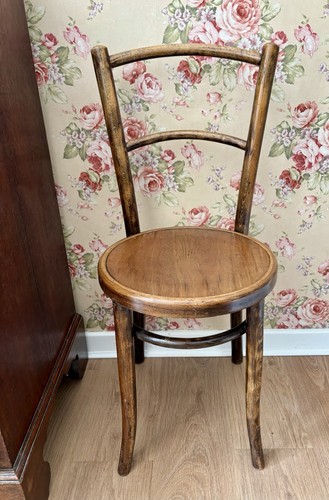 Vintage wooden bentwood chair - chair,