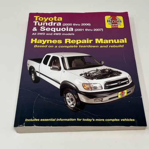 Haynes 92078 toyota tundra - 92078,