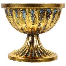  Decorative Flowers Vase Metal Pot Floral Vintage Arrangement Cup