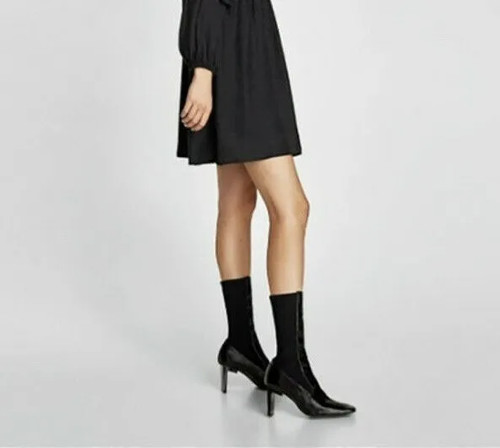 Zara black patent - black,