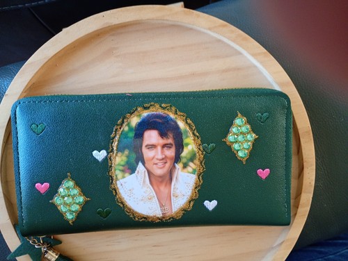New dark green elvis presley - new,