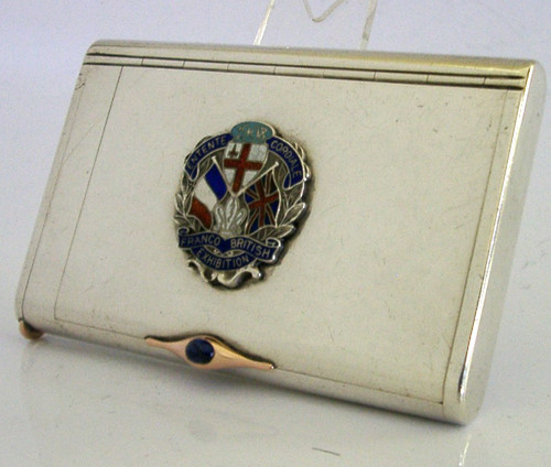 Antique silver enamel gold - silver,