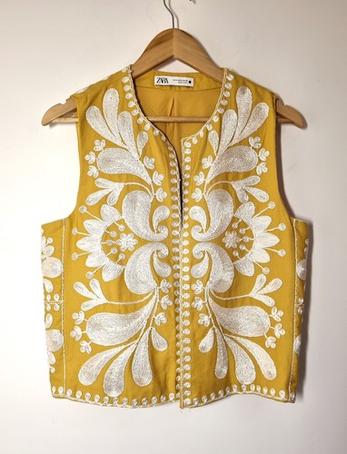 Zara embroidered waistcoat - embroidered,