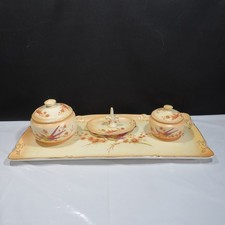 Art Deco Crown Ducal Ware Dressing Table Set