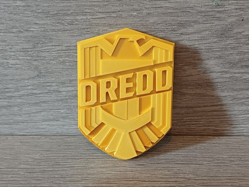 Judge dredd badge printed - dredd, 3d