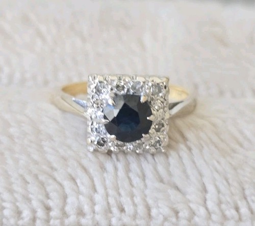 Art deco sapphire - sapphire, &