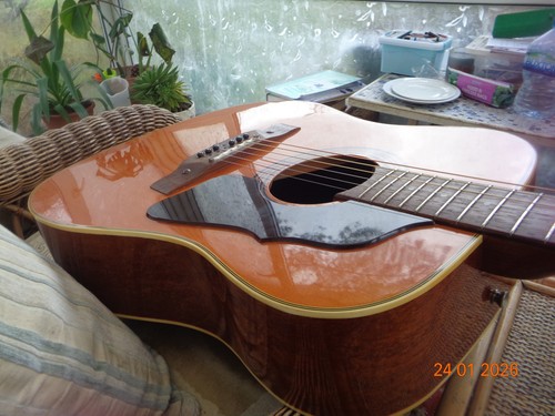 Wide neck acoustic guitar - acoustic,