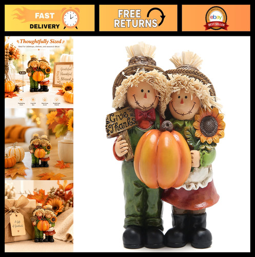 Thanksgiving scarecrow couple - scarecrow,