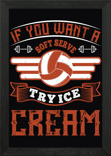 Try icecream framed wall art - try,