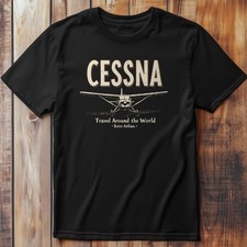 Cessna Travel the T-Shirt Flight, Aircraft Flying Tee - T-Shirt