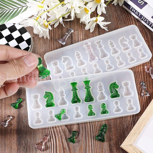 Silicone chess mould for - mould, resin