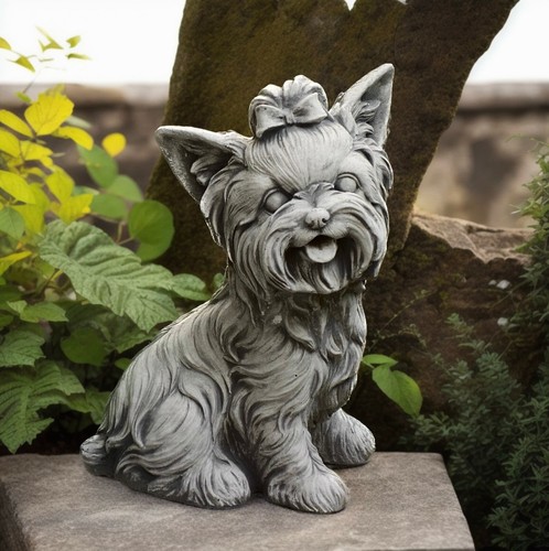 Garden westie puppy statue