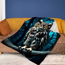 Owl in Night Forest Ultra-Soft