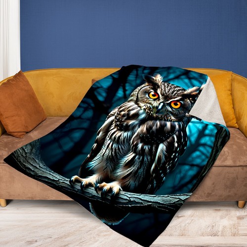 Owl night forest - night,