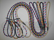 EXTRA LONG TRAINING SLIP LEAD GUN DOG SECURITY PETS AGILITY 8mm VARIOUS LENGTHS