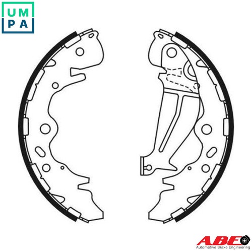 Brake shoe set - shoe, for