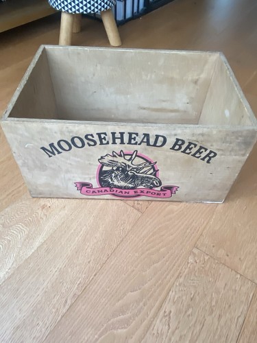 Vintage moosehead beer wooden - vintage,