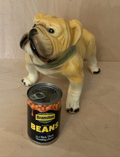 Unbranded Large Ceramic Bulldog Figurine - Glazed - Vintage - Collectible