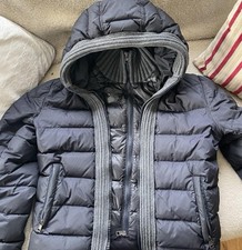 Moncler Navy Puffer Coat Small
