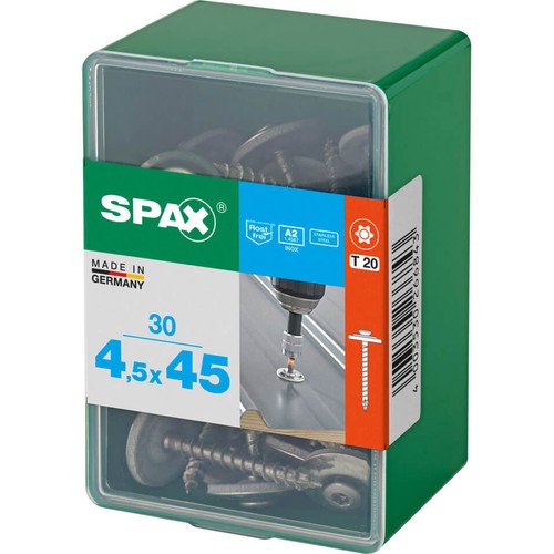 Spax stainless steel - stainless, raised
