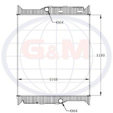Radiator for PERKINS Generator