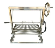 Santa Maria Brick BBQ DIY Cooking Grill Argentinian Adjustable Heights 