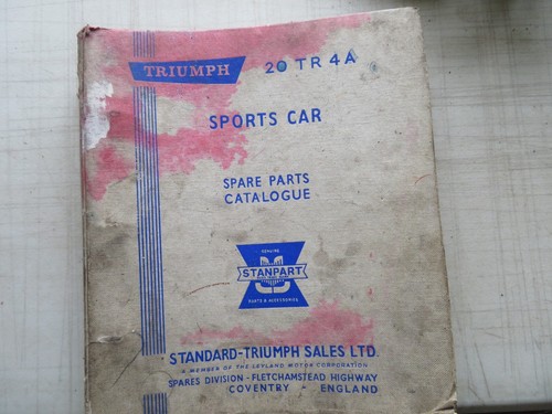 Triumph tr4a spare - spare, parts