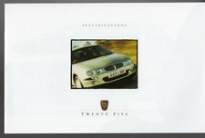 Rover 25 Specifications 1999-2001 UK Market Brochure GTi iS iL iE i