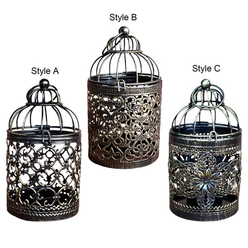 Hanging birdcage candle - candle, holder