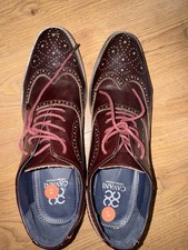 House Of Cavani Leather oxblood mens Formal Shoes size12 oxford Brogues rrp79