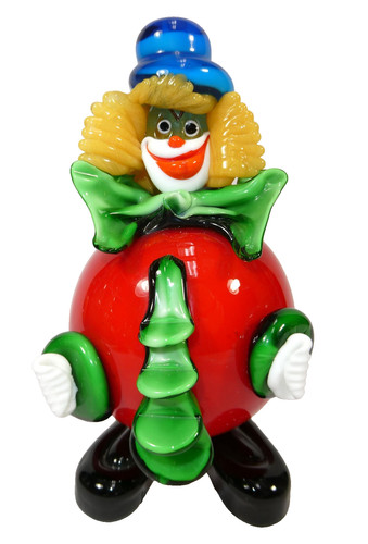 Vintage murano glass clown - murano,