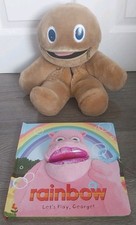 Rainbow ZIPPY Pyjama Case ~ 16" Plush Soft Toy  And Book Vintage 