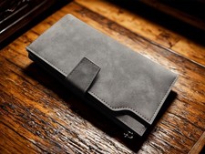 Womens Custom Engraved Long Purse - Personalised Ladies Wallet - Clutch Purse.